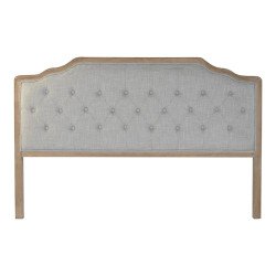 Cabeceira de Cama DKD Home Decor Cinzento Madeira da borracha 160 x 10 x 120 cm