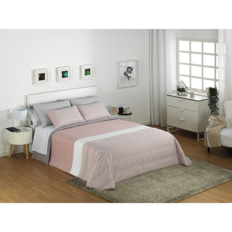 Colcha Alexandra House Living Estelia Cor de Rosa 300 x 270 cm