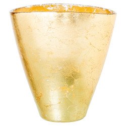 Vaso Alexandra House Living Dourado Cristal 28 x 46 x 23 cm